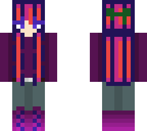 cute pink and purple girl