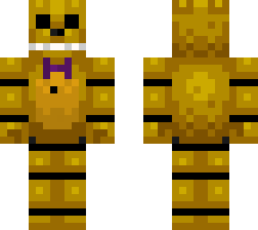 empty golden freddy suit