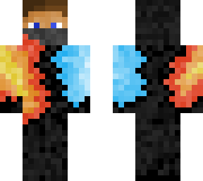 fire and ice hooded dude