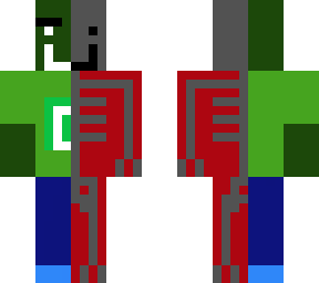 green dude skeleton