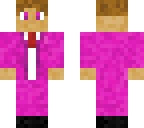 man in a pink suit