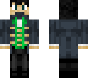 masked coat man