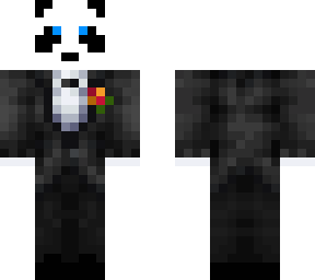 panda in a tux