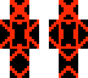 red and black