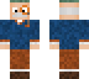 a smooth old man in underpants