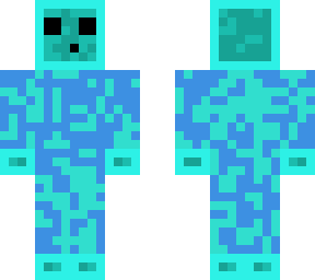 blue slime mask skin