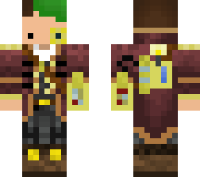 green haired steampunk boy
