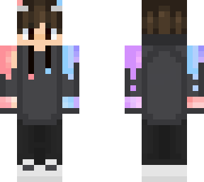 hoddie boy pinkn aqua