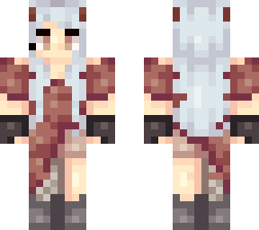 medieval girl, capricorn, dress, white hair