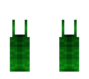 ob - green stripe camo overalls