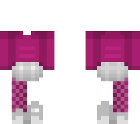 ob - sweater & shorts - left stocking - dragonfruit magenta & white