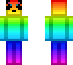 panda in rainbow