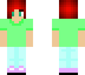 pastel clothes red hair
