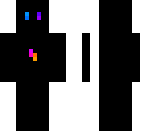 rainbow and black cube skin