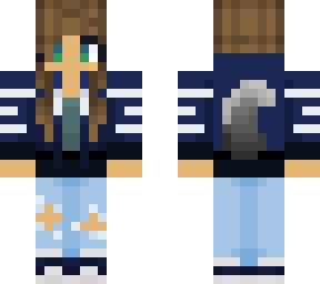 wolf girl blue