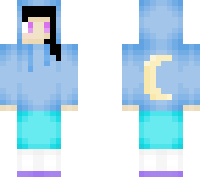 a girl in a night hoodie