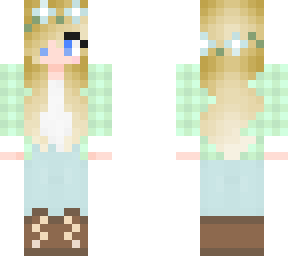 blonde girl flower crown