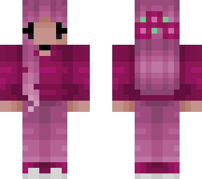chibi girl - long pink hair - pink outfit - flowers