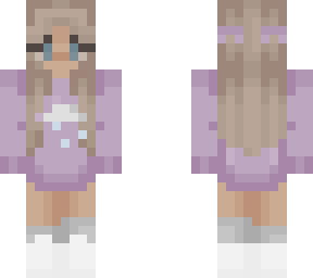edited purple girl