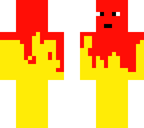 fiery fire.(look at the bottom of the head!)