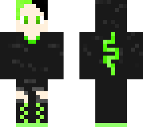 green and black