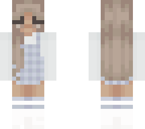 light blue overalls