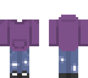 purple hoodie outfit base
