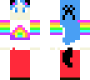 rainbow cat girl