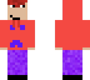 red/blue creeper hoodie