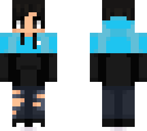 blue hoodie