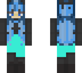blue panda girl