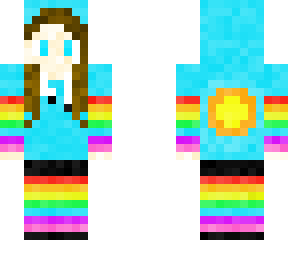 girl with rainbow hoodie ii, edited