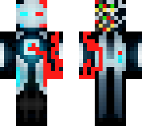 hacked cyan iron robot