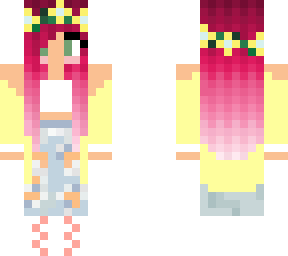 pink ombre haired girl