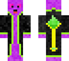 purple slime wearing a robe
