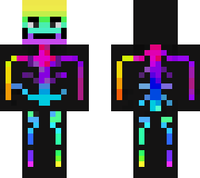 Rainbow Skull Trooper | Minecraft Skin