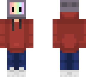 tv with red sweatshirt