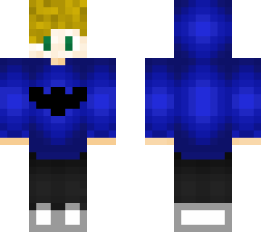 bat male blonde skin (blue hoodie)