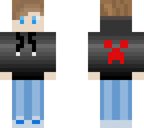 black hoodie boyfirst boy skin!