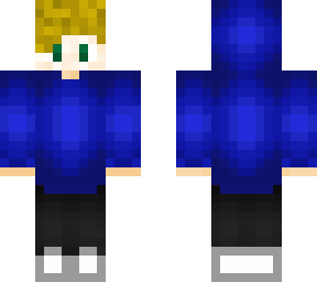 blonde blue hoodie skin