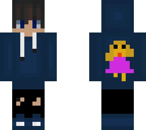 dark blue hoodie with princess on back