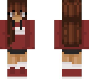 girl dressed in red