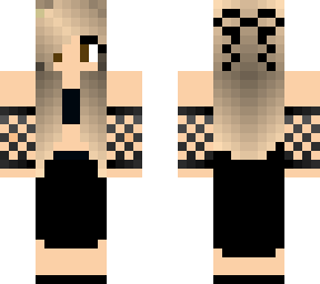 girl with black skirt