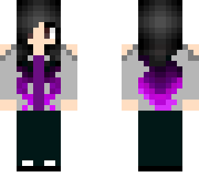 purple tint hair girl