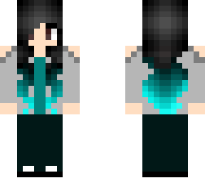 teal tint hair girl