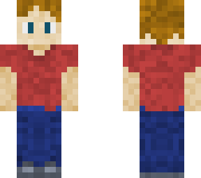 teen boy with red polo