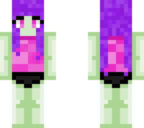alien girl in bathing suit
