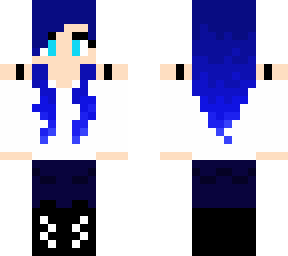 blue haired girl