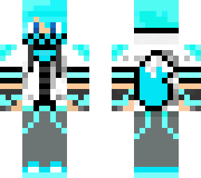 bright blue wolf boy with mask