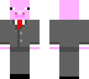 cartoon pig in a tuxedo!